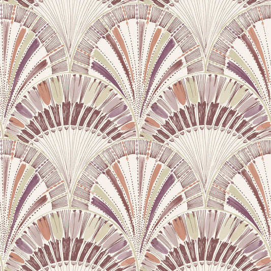 A-Street Prints Kaleidoscope Myla Wallpaper - Raspberry