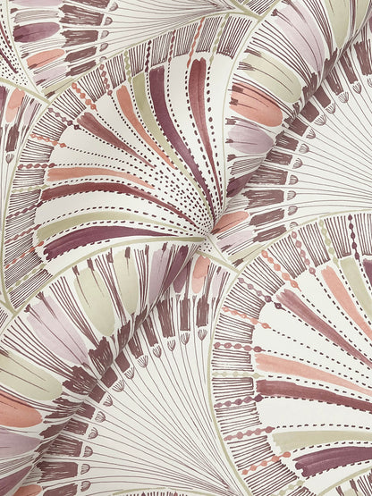 A-Street Prints Kaleidoscope Myla Wallpaper Sample - Raspberry