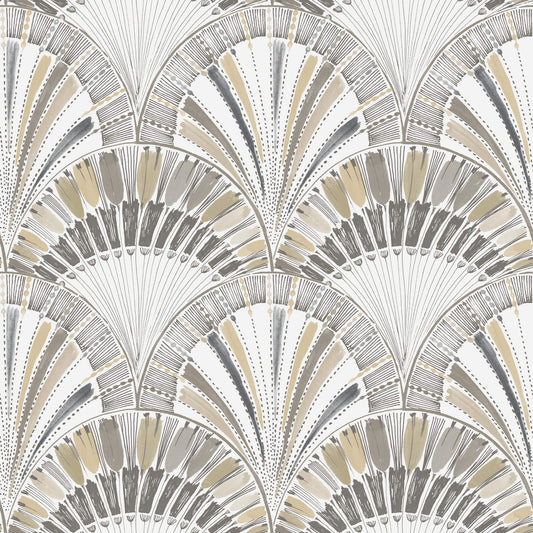 A-Street Prints Kaleidoscope Myla Wallpaper - Neutral