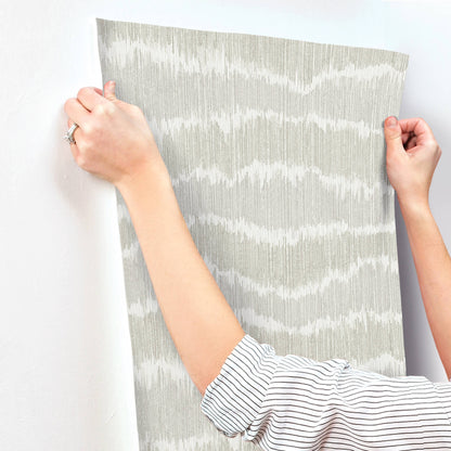 A-Street Prints Kaleidoscope Wiggle Wallpaper Sample - Grey