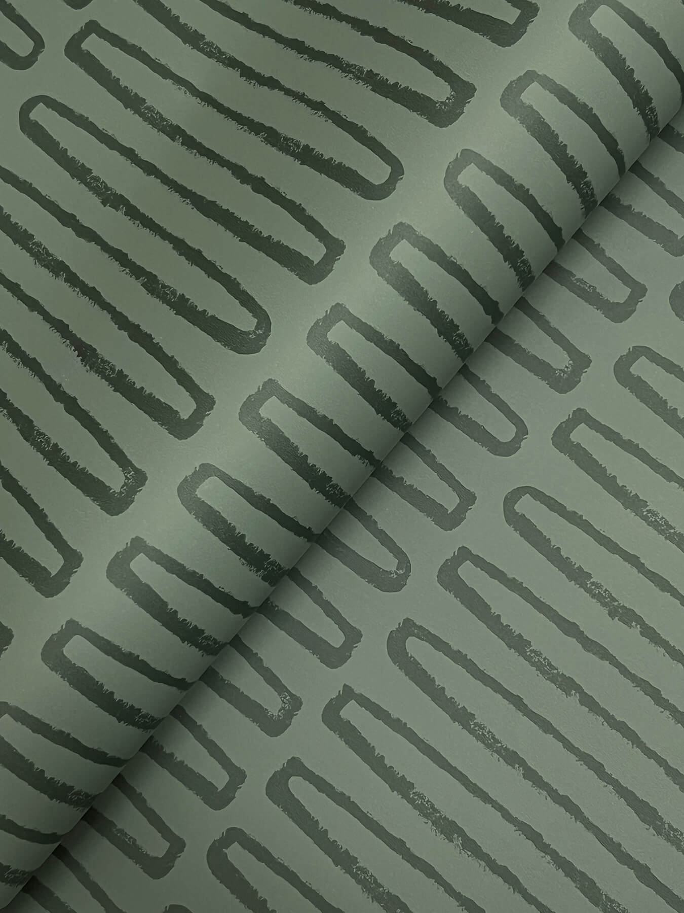 A-Street Prints Kaleidoscope Lars Wallpaper Sample - Green