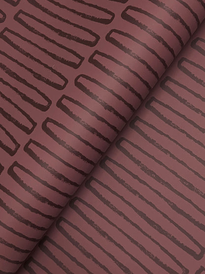 A-Street Prints Kaleidoscope Lars Wallpaper Sample - Merlot