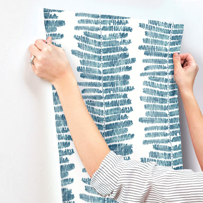 A-Street Prints Kaleidoscope Lumis Wallpaper Sample - Blue