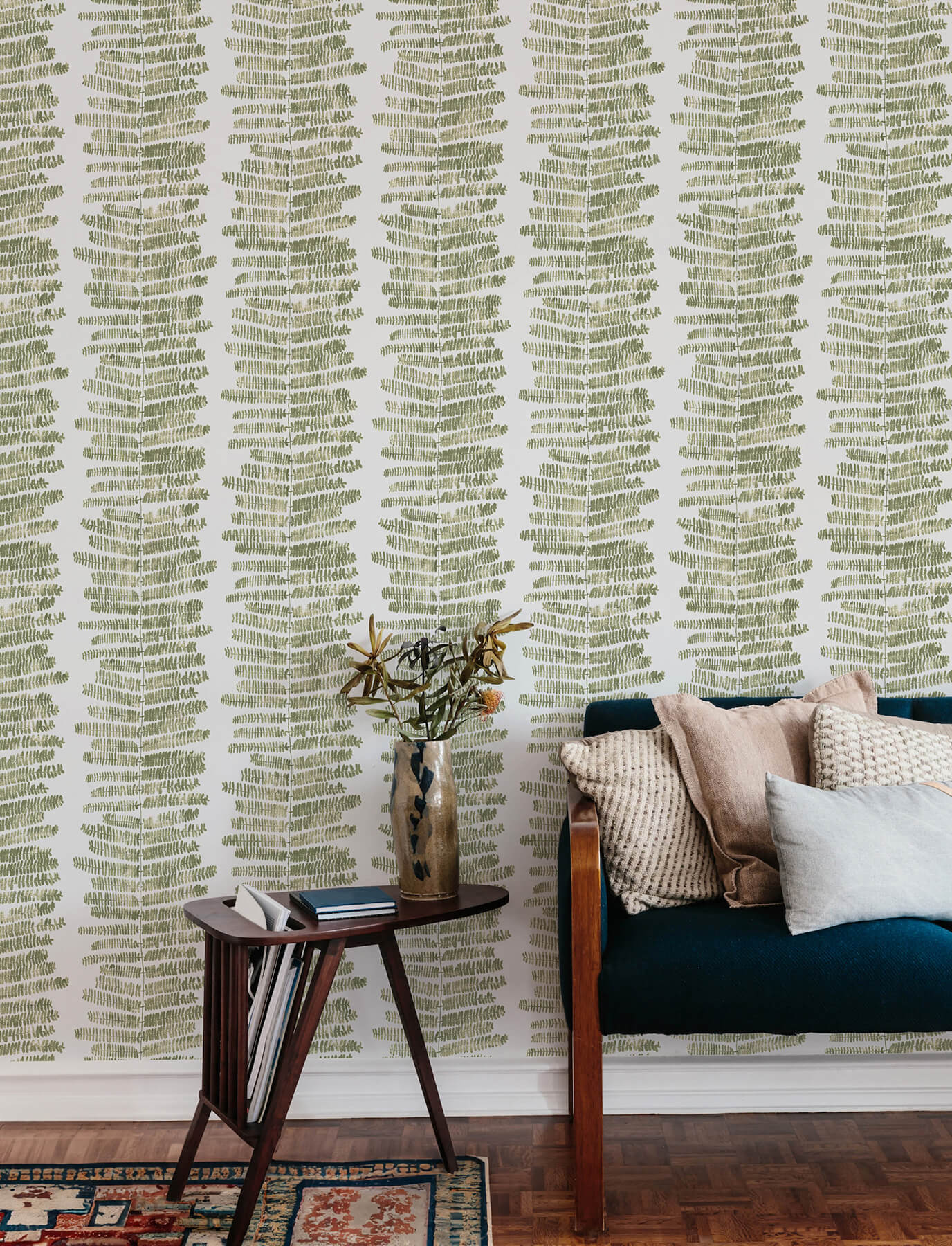 A-Street Prints Kaleidoscope Lumis Wallpaper Sample - Green