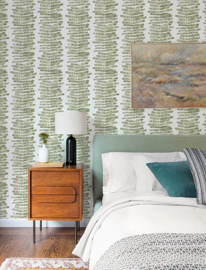 A-Street Prints Kaleidoscope Lumis Wallpaper Sample - Green