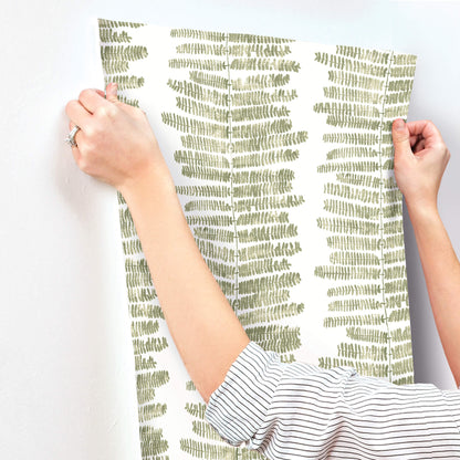 A-Street Prints Kaleidoscope Lumis Wallpaper Sample - Green