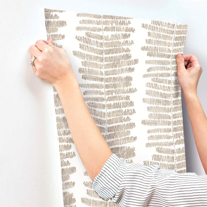 A-Street Prints Kaleidoscope Lumis Wallpaper Sample - Taupe