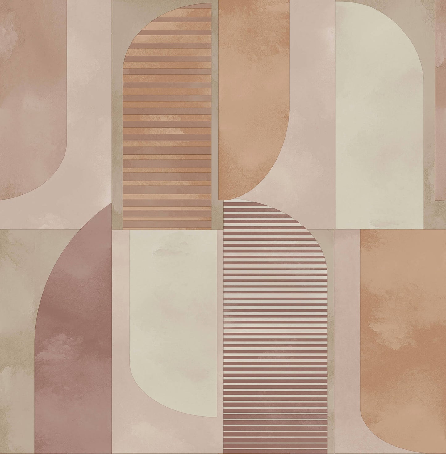 A-Street Prints Kaleidoscope Otto Geometric Wallpaper Sample - Raspberry