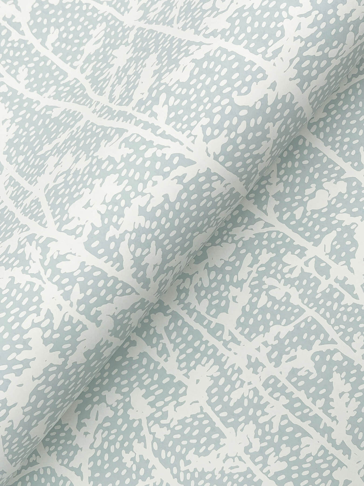 A-Street Prints Kaleidoscope Layton Vines Wallpaper Sample - Light Blue