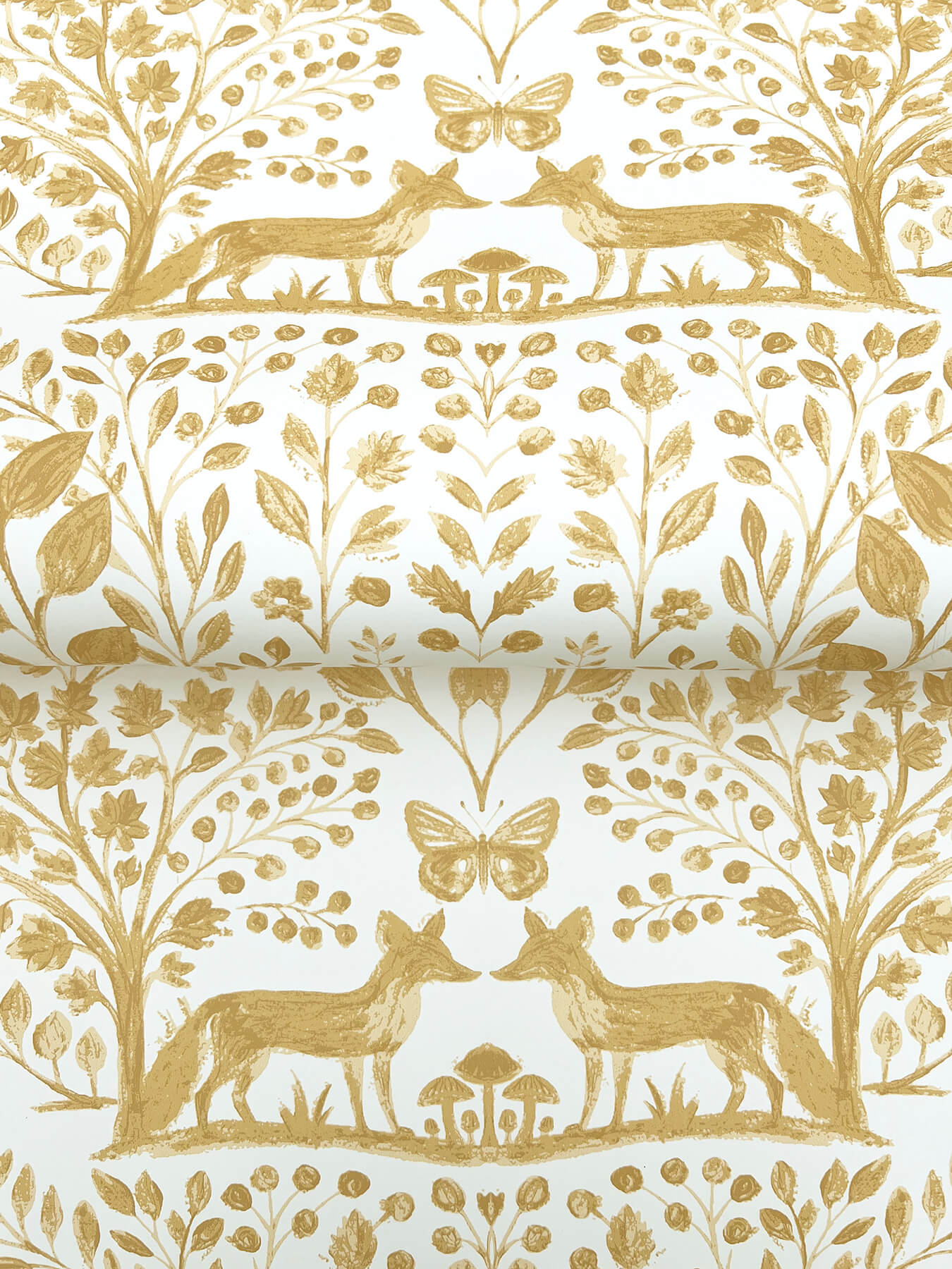 A-Street Prints Kaleidoscope Anoki Woodlands Wallpaper Sample - Yellow