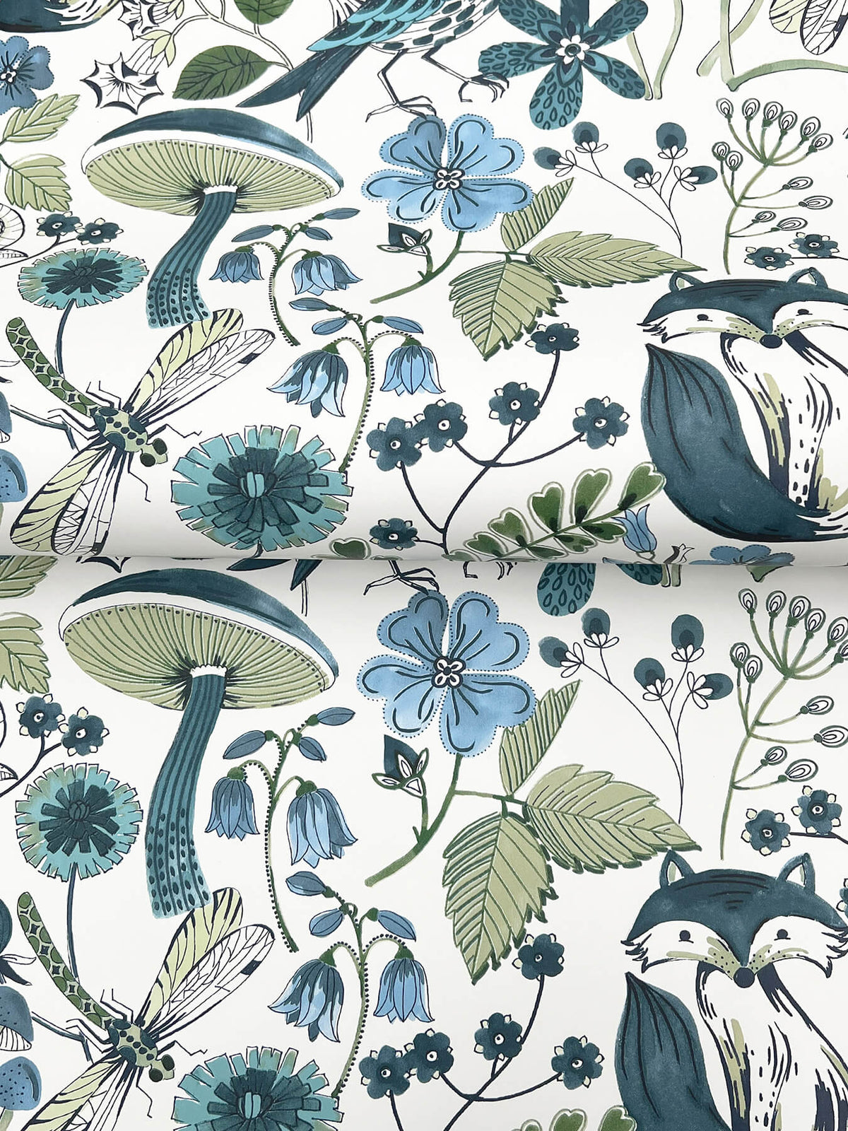 A-Street Prints Kaleidoscope Wonder Animals Wallpaper - Teal