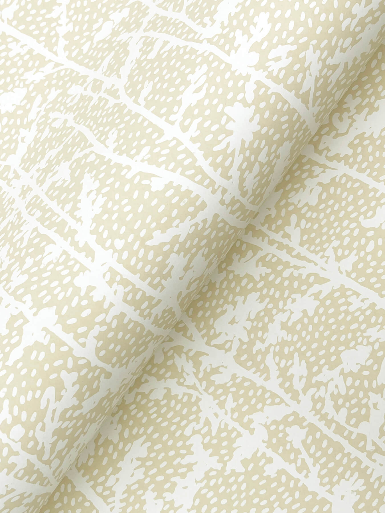 A-Street Prints Kaleidoscope Layton Vines Wallpaper Sample - Butter