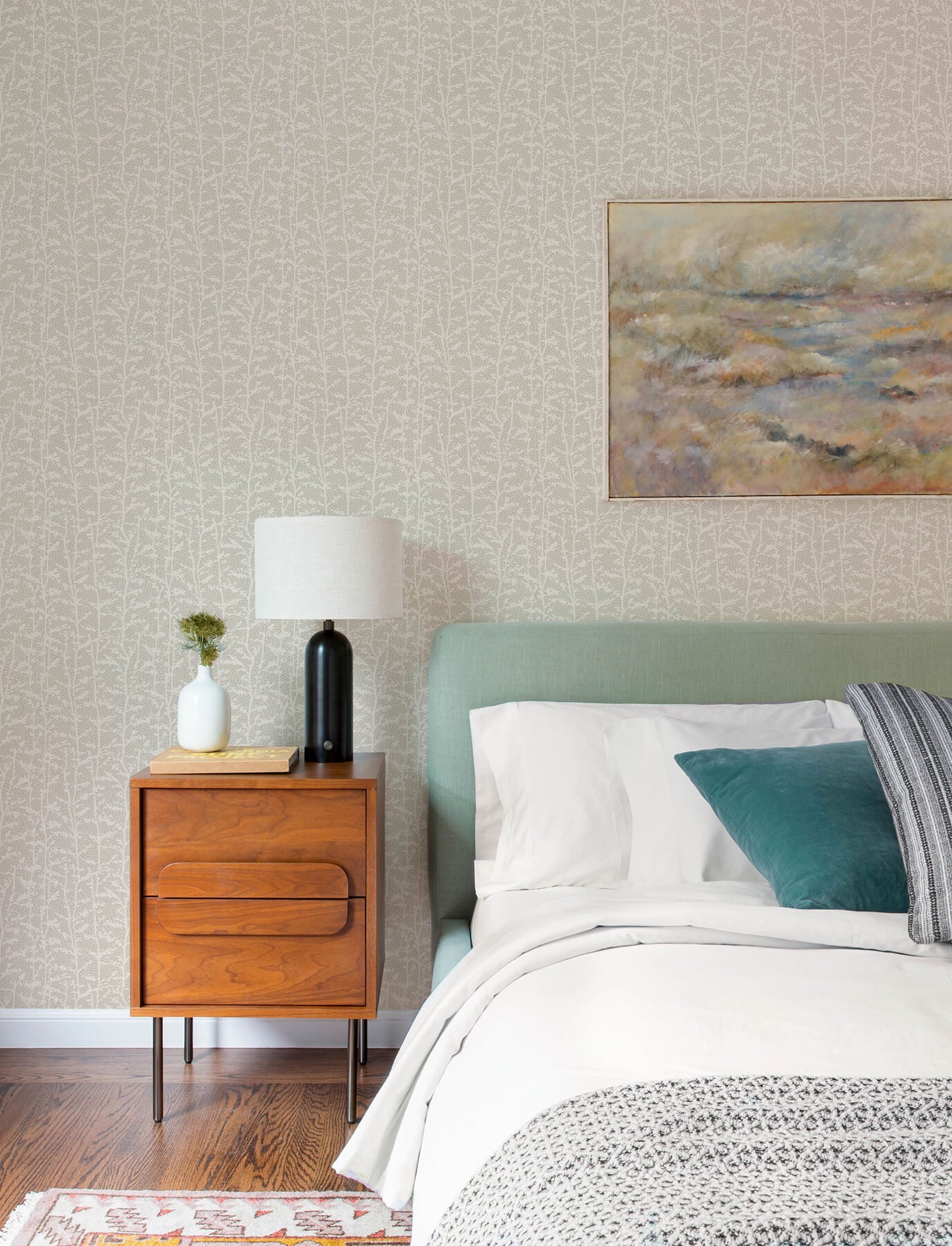 A-Street Prints Kaleidoscope Layton Vines Wallpaper Sample - Taupe