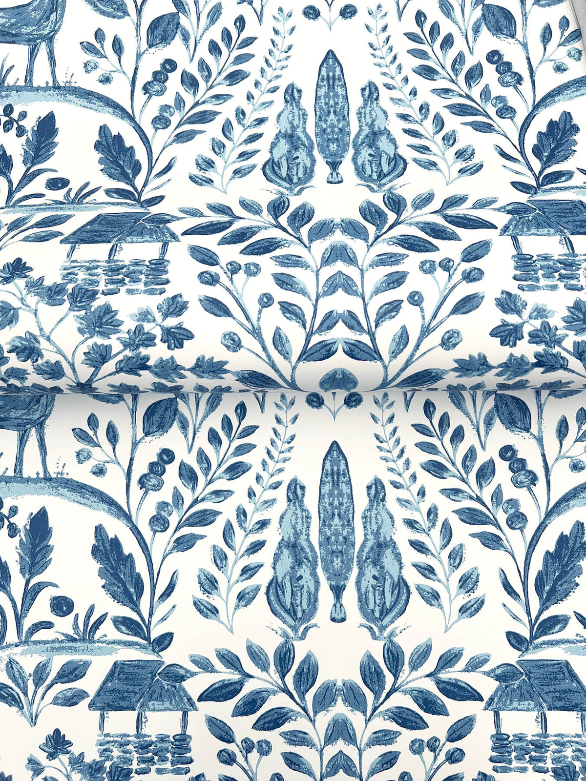 A-Street Prints Kaleidoscope Anoki Woodlands Wallpaper - Blue
