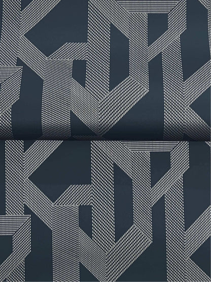 A-Street Prints Moderne Deco Franz Wallpaper Sample - Navy