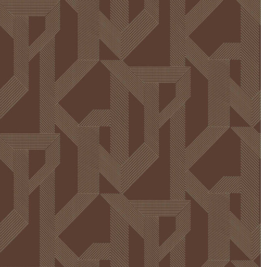 A-Street Prints Moderne Deco Franz Geometric Wallpaper - Maroon