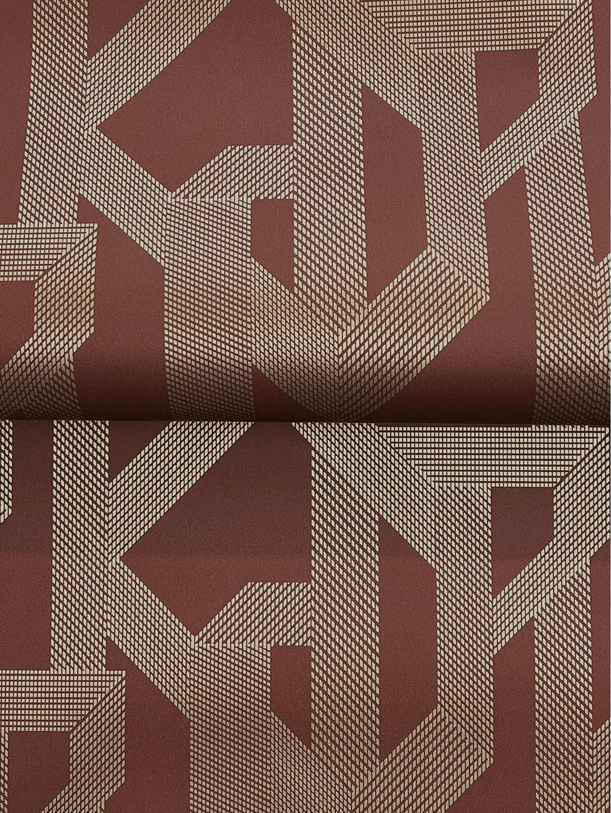 A-Street Prints Moderne Deco Franz Wallpaper Sample - Maroon