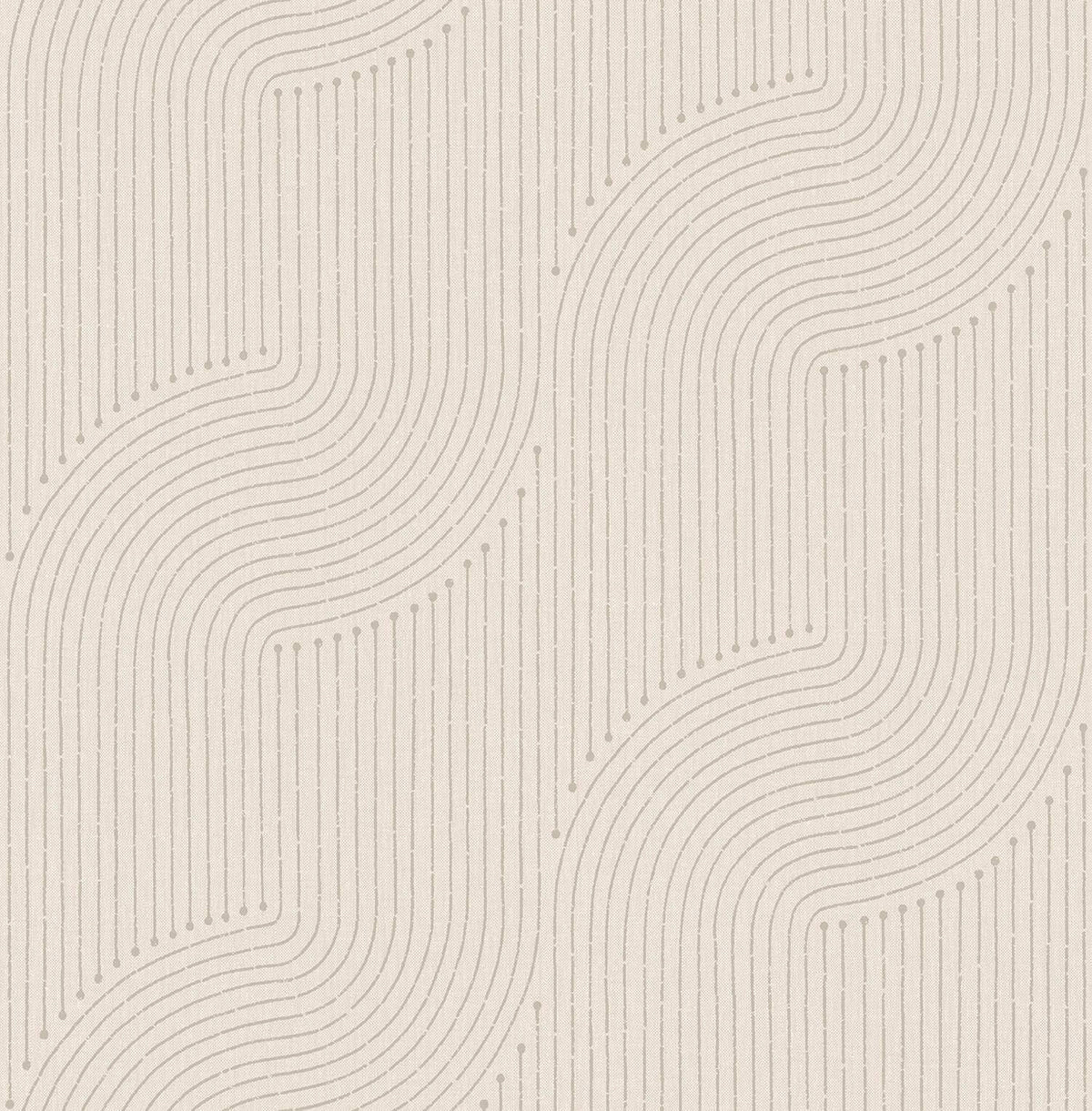 A-Street Prints Moderne Deco Braddock Wallpaper Sample - Dove