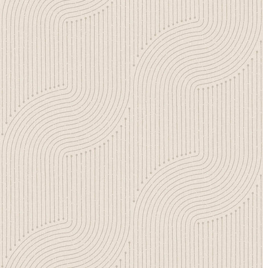 A-Street Prints Moderne Deco Braddock Wallpaper - Dove