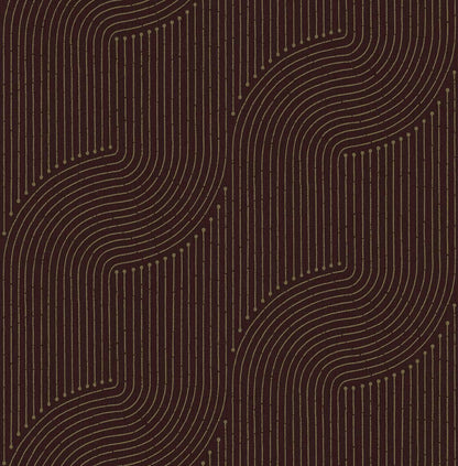 A-Street Prints Moderne Deco Braddock Wallpaper Sample - Merlot