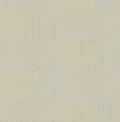 A-Street Prints Moderne Deco Braddock Wallpaper Sample - Gold
