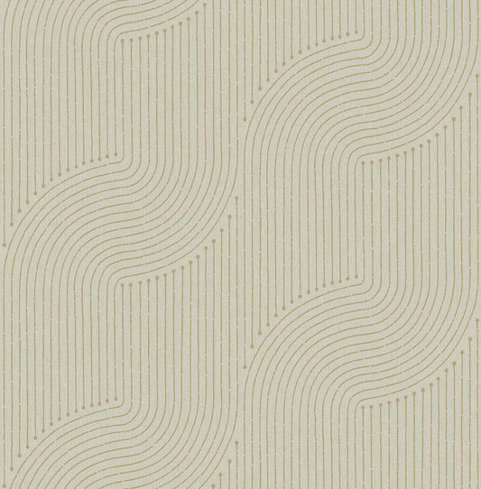 A-Street Prints Moderne Deco Braddock Wallpaper - Gold