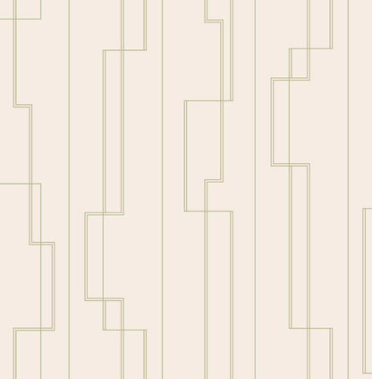 A-Street Prints Moderne Deco Anson Wallpaper Sample - Ivory