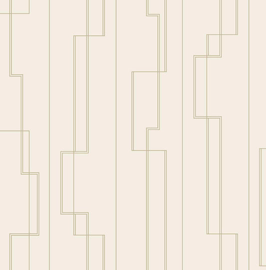 A-Street Prints Moderne Deco Anson Wallpaper - Ivory