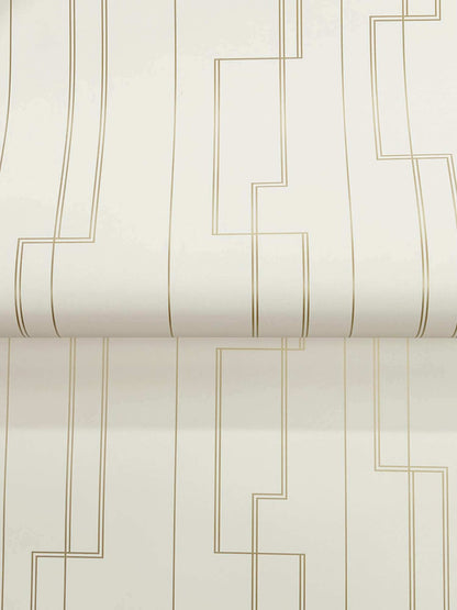 A-Street Prints Moderne Deco Anson Wallpaper Sample - Ivory