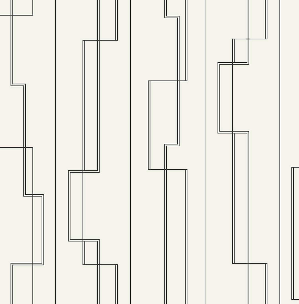 A-Street Prints Moderne Deco Anson Wallpaper Sample - Black