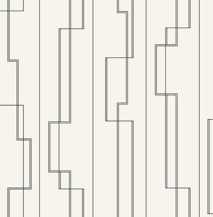 A-Street Prints Moderne Deco Anson Wallpaper Sample - Black