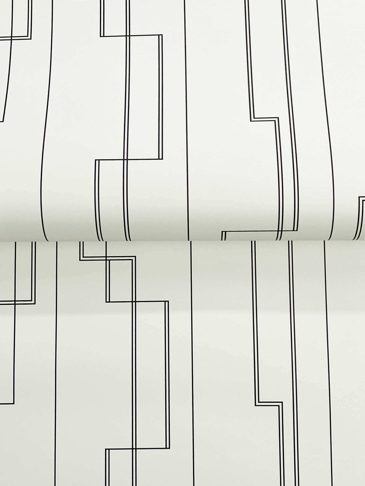 A-Street Prints Moderne Deco Anson Wallpaper Sample - Black