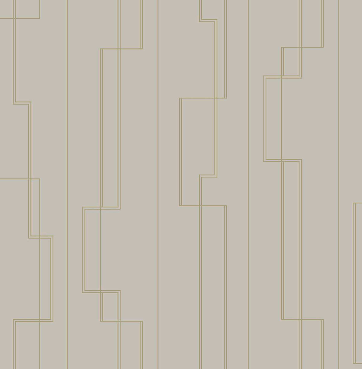 A-Street Prints Moderne Deco Anson Wallpaper - Taupe