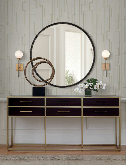 A-Street Prints Moderne Deco Anson Wallpaper - Taupe