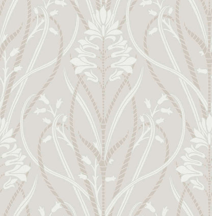 A-Street Prints Moderne Deco Rosalind Wallpaper - Dove