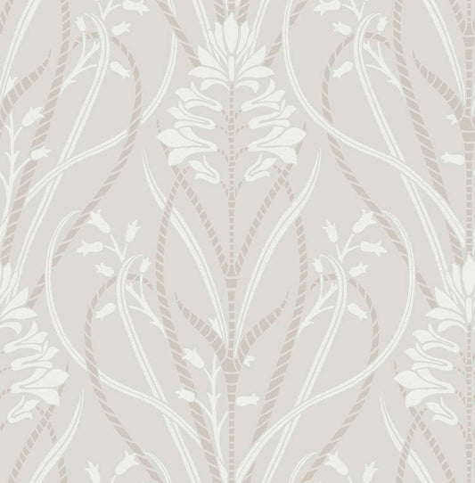 A-Street Prints Moderne Deco Rosalind Wallpaper - Dove