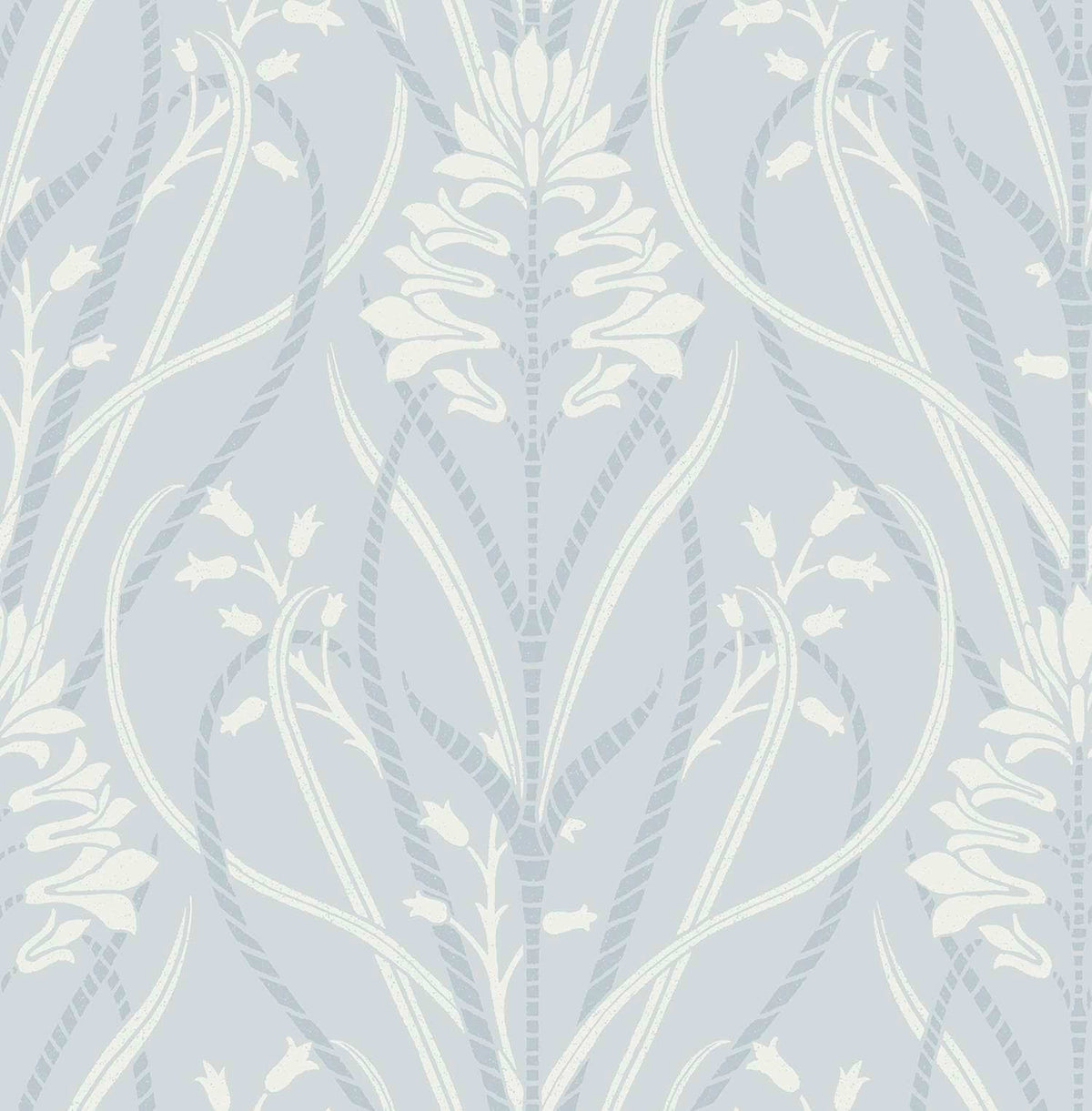 A-Street Prints Moderne Deco Rosalind Wallpaper - Sky Blue