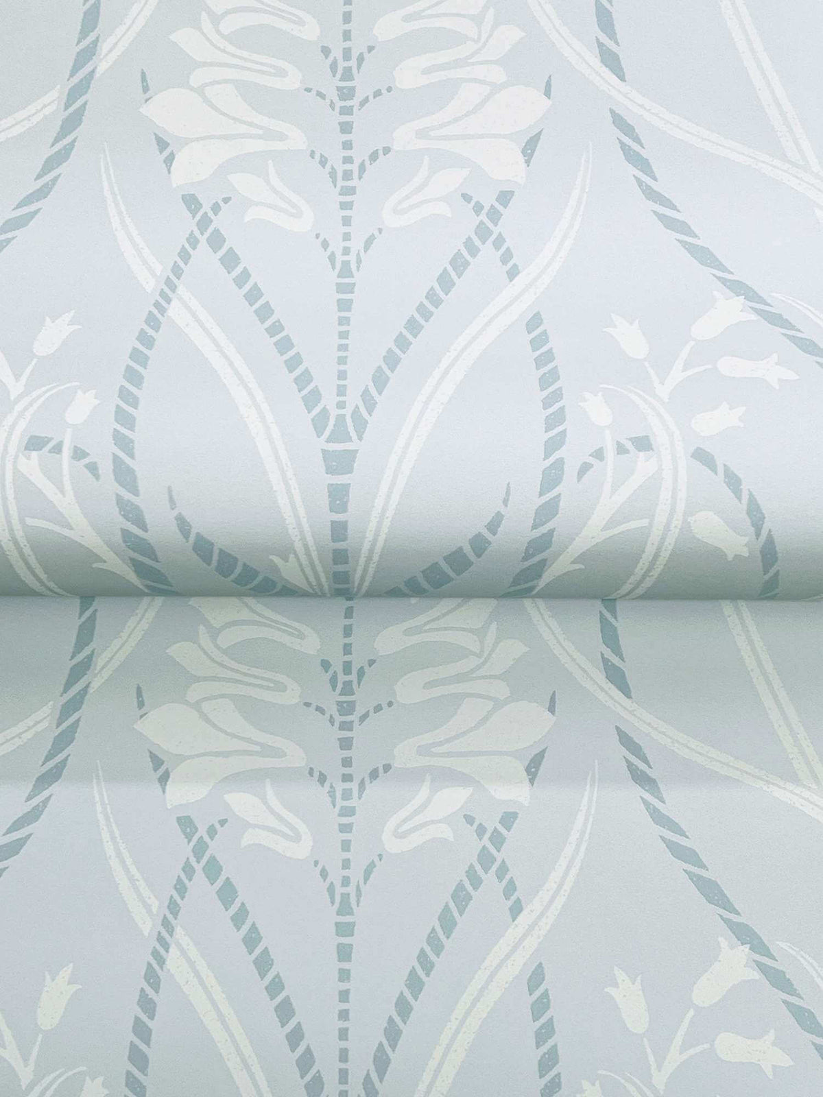 A-Street Prints Moderne Deco Rosalind Wallpaper - Sky Blue