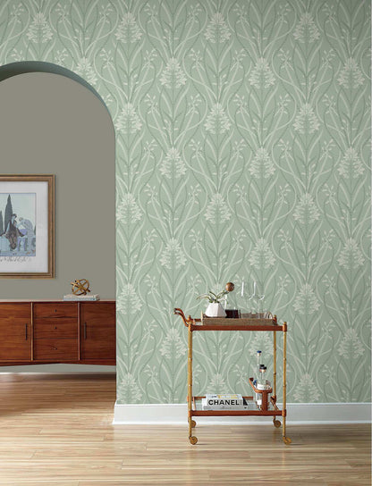 A-Street Prints Moderne Deco Rosalind Wallpaper - Sage