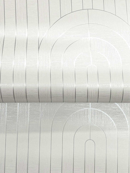 A-Street Prints Moderne Deco Declan Arches Wallpaper - Dove