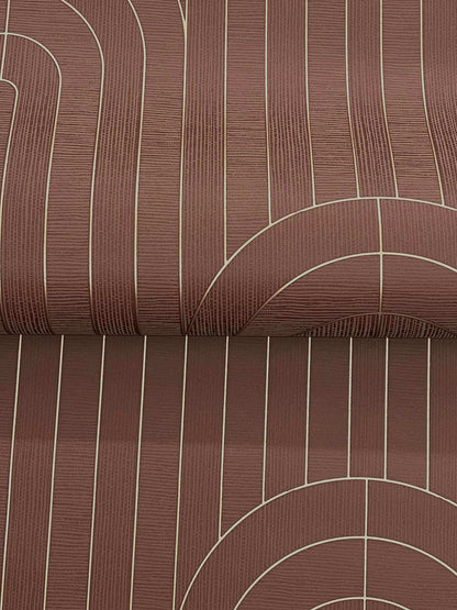 A-Street Prints Moderne Deco Declan Wallpaper Sample - Maroon