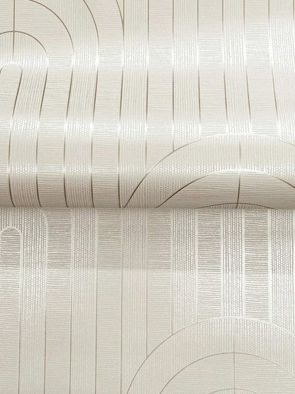A-Street Prints Moderne Deco Declan Wallpaper Sample - Neutral
