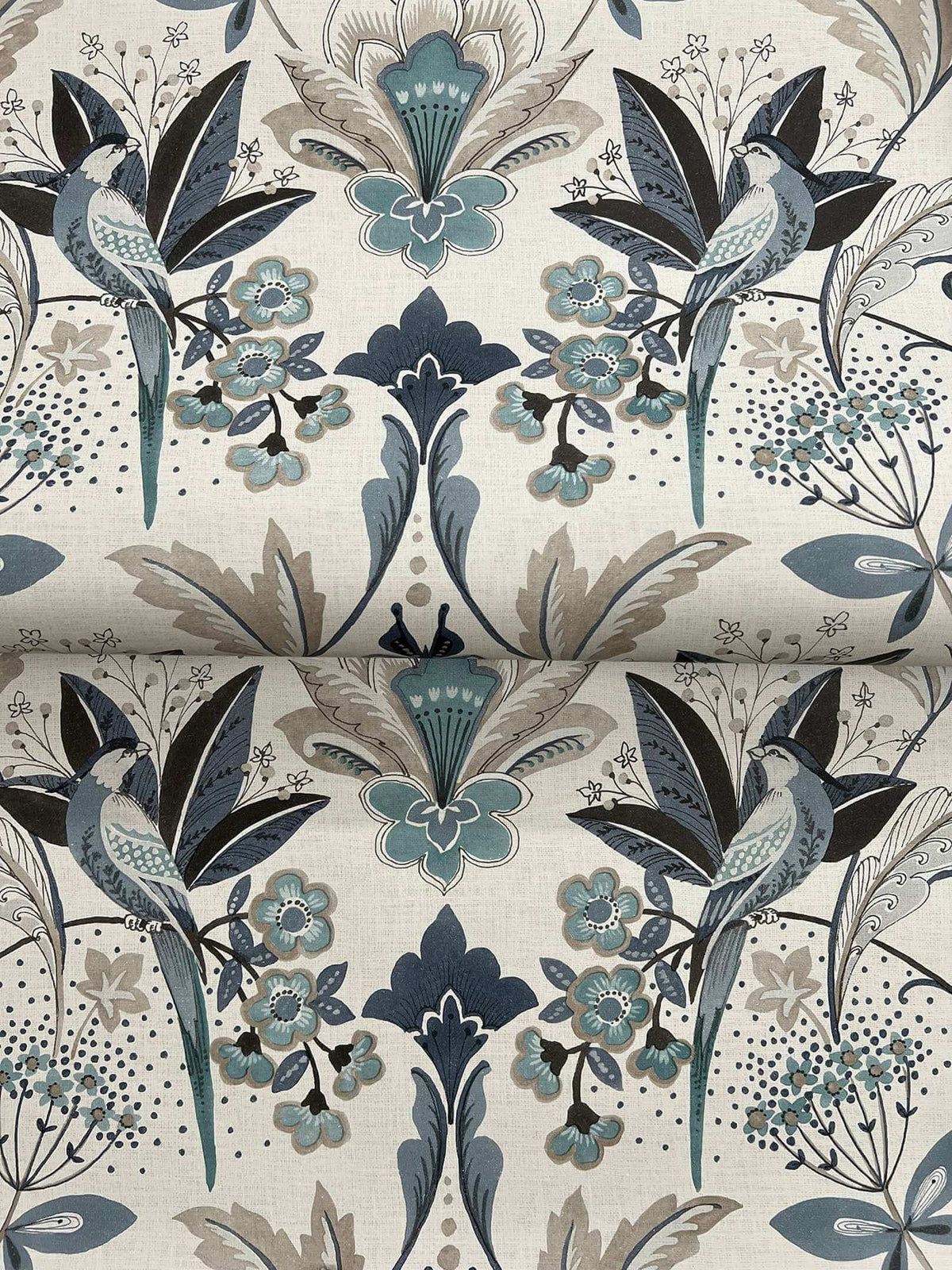 A-Street Prints Moderne Deco Bernadette Wallpaper Sample - Blue
