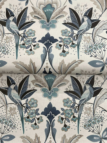 A-Street Prints Moderne Deco Bernadette Wallpaper Sample - Blue