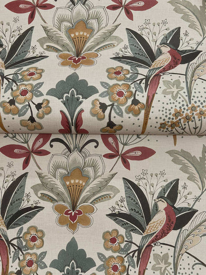 A-Street Prints Moderne Deco Bernadette Garden Wallpaper - Merlot