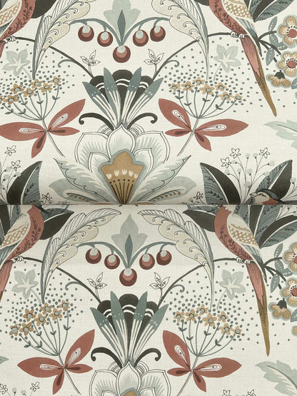 A-Street Prints Moderne Deco Bernadette Garden Wallpaper - Rose