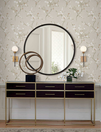 A-Street Prints Moderne Deco Bliss Blossom Wallpaper - Rose