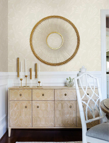 A-Street Prints Moderne Deco Ermine Wallpaper - Dove