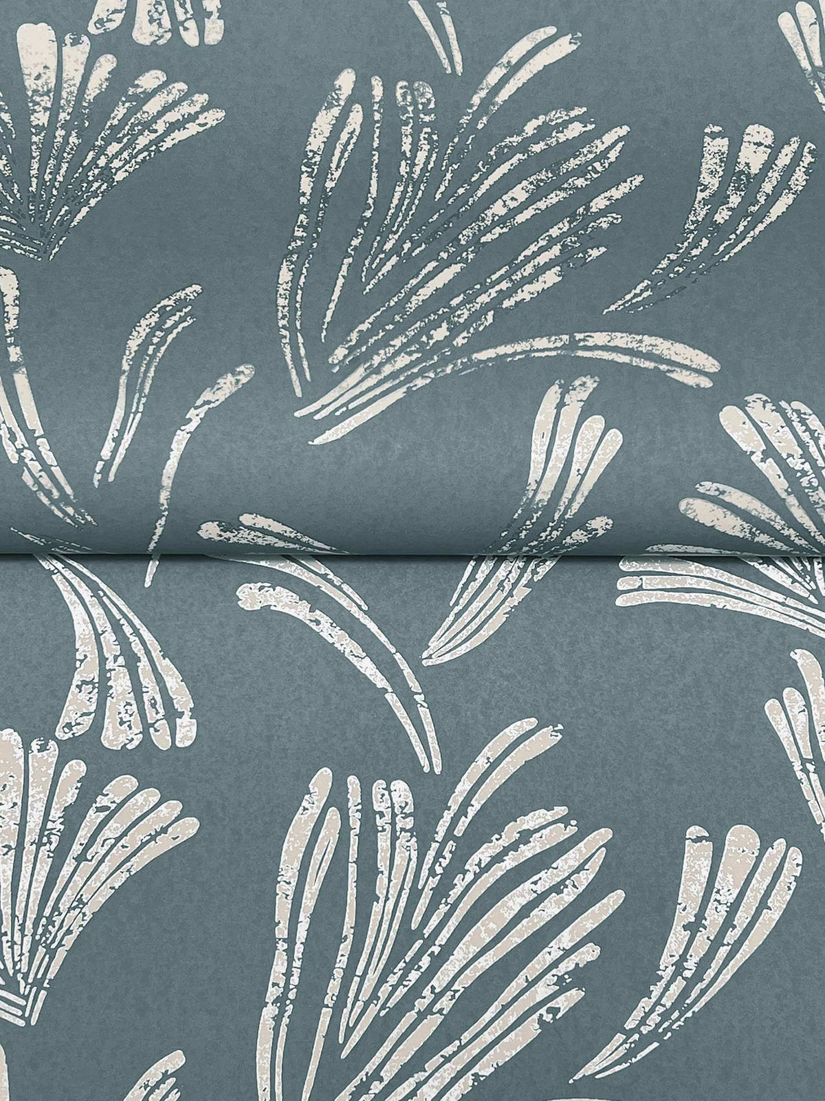 A-Street Prints Moderne Deco Ermine Wallpaper Sample - Teal