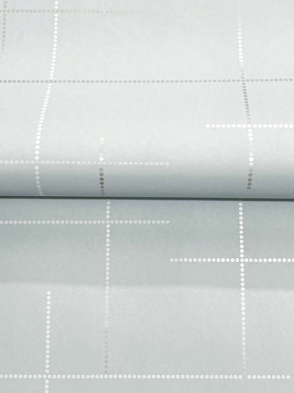 A-Street Prints Moderne Deco Wylie Wallpaper - Light Blue